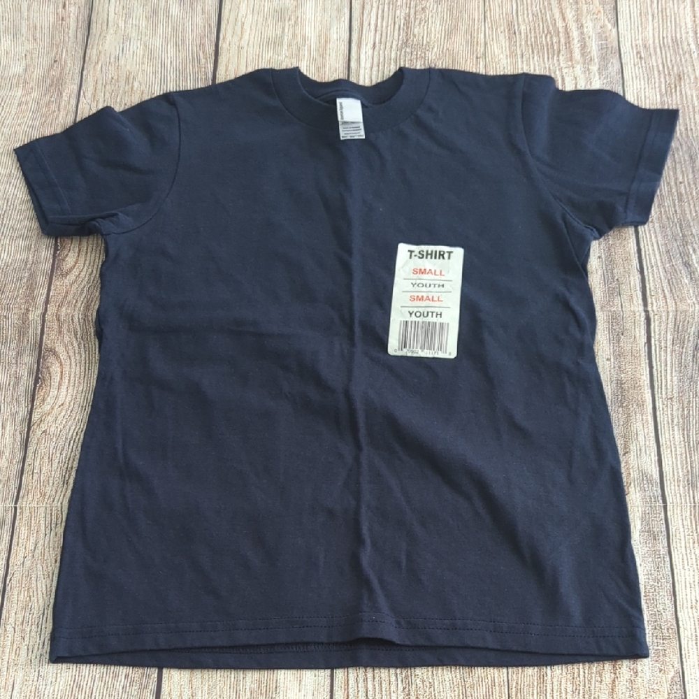 Rare American Apparel Kids Dark Blue Tee Youth Small